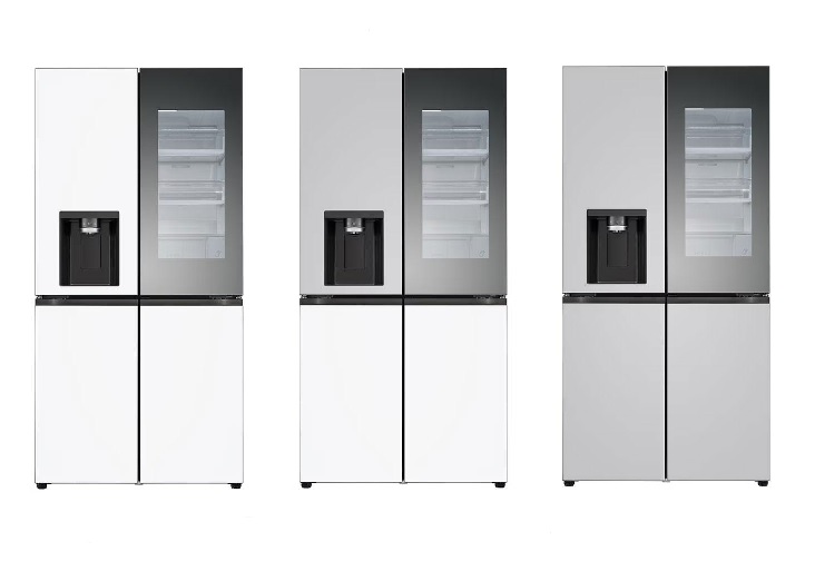 LG 디오스 오브제컬렉션 STEM 얼음정수 노크온 냉장고 817L (음성인식 O/메탈)