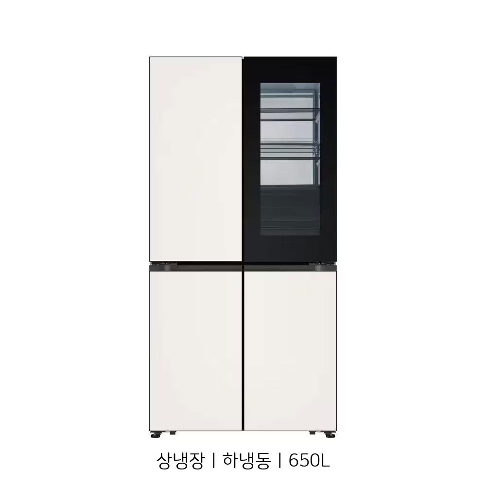 LG 디오스 AI 오브제컬렉션 냉장고 Fit & Max 노크온 650L (1등급)