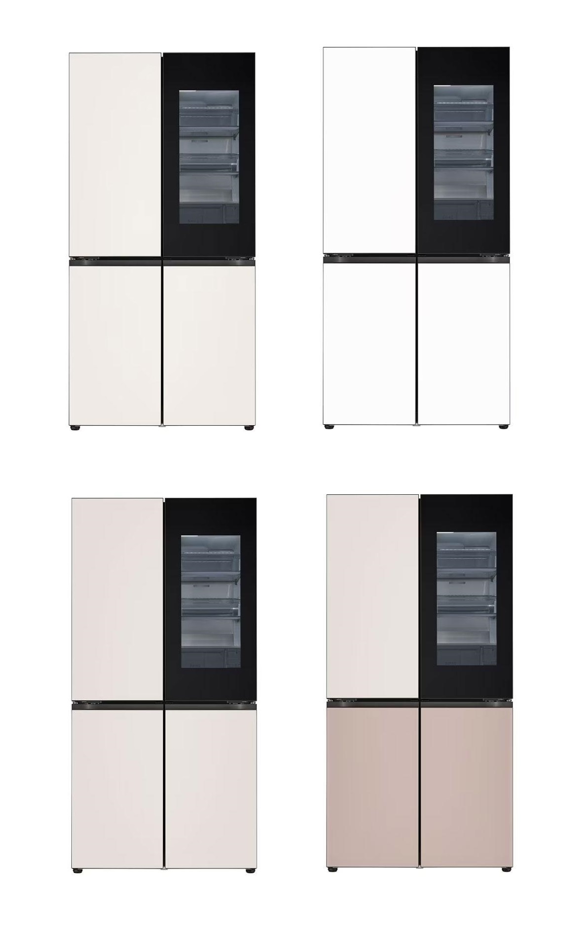 LG 디오스 AI 오브제컬렉션 STEM 베이직 냉장고 854L (글라스/노크온)